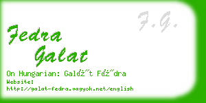 fedra galat business card
